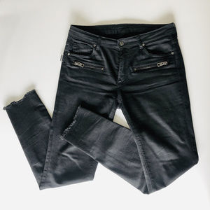 Zadig & Voltaire Eva Zip black jeans midrise